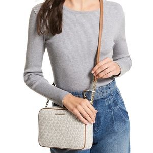 Michael Kors Jet Set East-West Crossbody | Vanilla